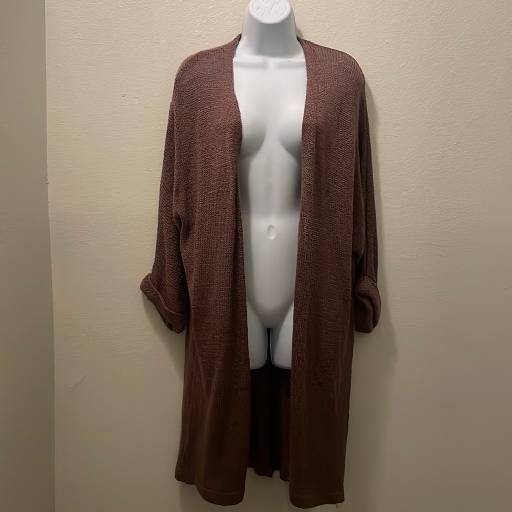 Purple long Cardigan